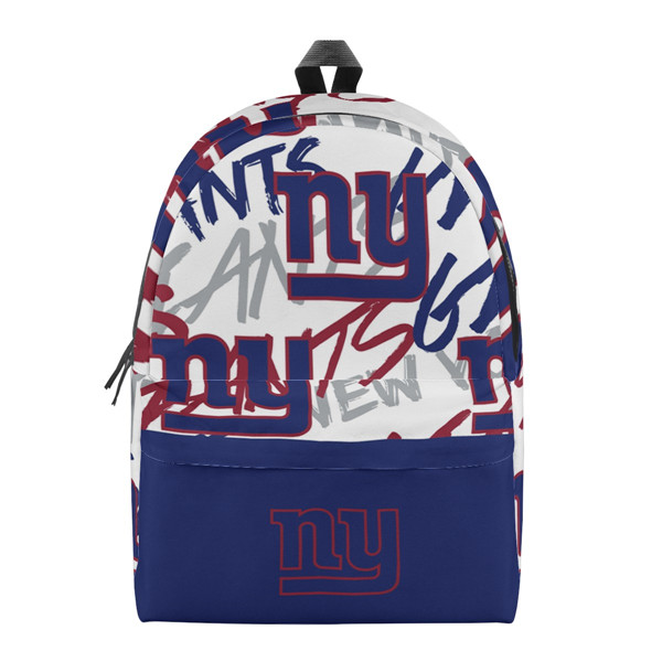 New York Giants All Over Print Polyester Backpack 001